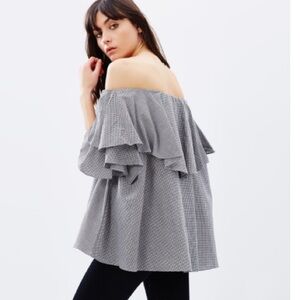 MLM Label Maison Off Shoulder Cotton Top